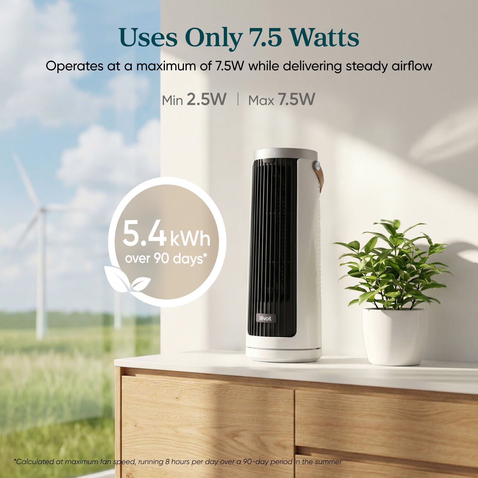 Levoit 13'' Portable Mini Tower Fan