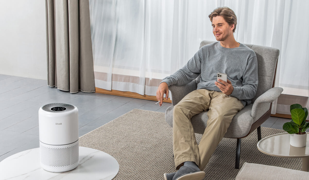 Levoit air purifier to remove smoke