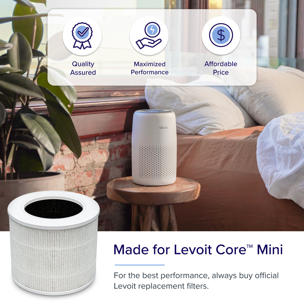 Filtro HEPA di ricambio compatibile con il purificatore d'aria Levoit Core Mini-RF, sistema di filtraggio 3 in 1 | Leroy Merlin Filtro HEPA di ricambio compatibile con il purificatore d'aria Levoit Core Mini-RF, sistema di filtraggio 3 in 1 | Leroy Merlin