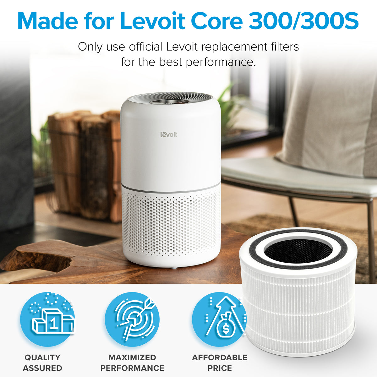 Core 300S Smart Air Purifier + Standard filter set
