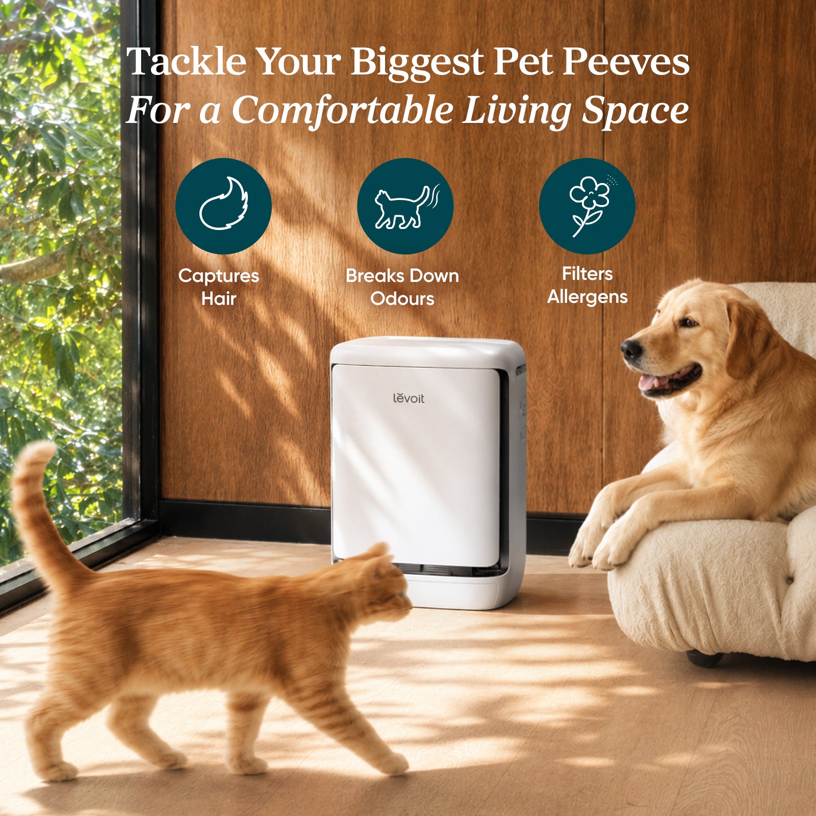 Levoit Vital Pet Pro Air Purifier for Homes with Pets