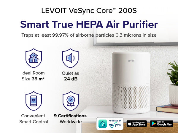 Levoit Core 200S Smart Air Purifier丨HEPA Filter