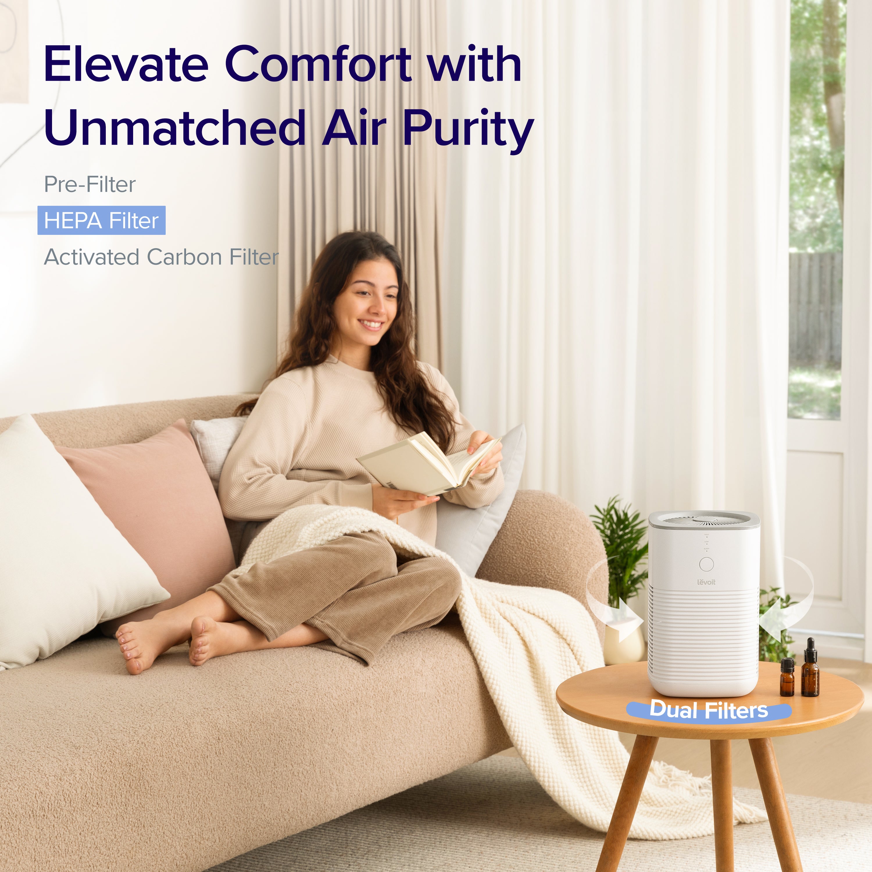 Levoit  Desktop True HEPA Air Purifier