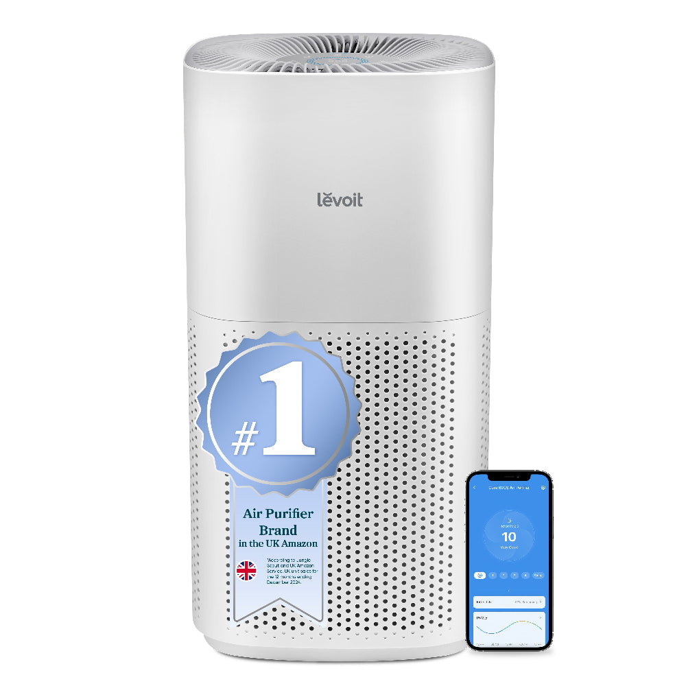 Levoit Core 600S large air purifier for large room, #1 air purifier brand in UK Amazon, with app control