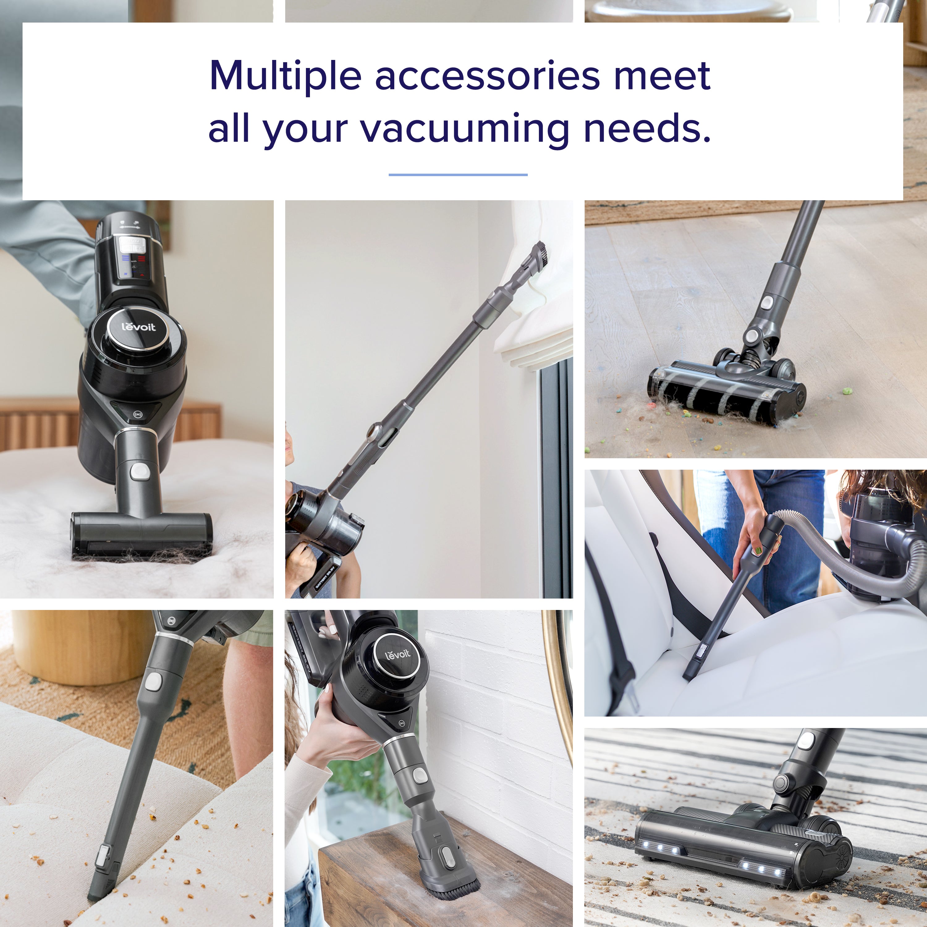 Levoit VortexIQ 40 Flex Plus Cordless Stick Vacuum