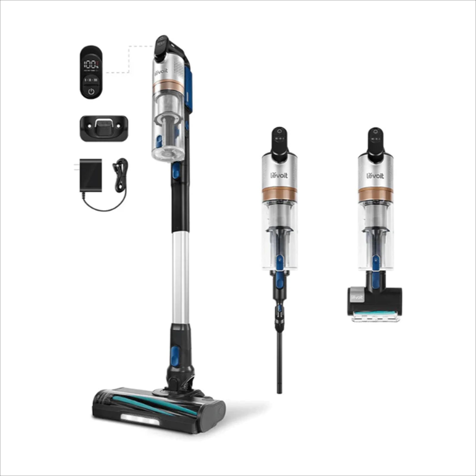 Levoit LVAC-300 Cordless Stick Vacuum Cleaner, rechargeable stick vacuum for everyday deep cleaning
