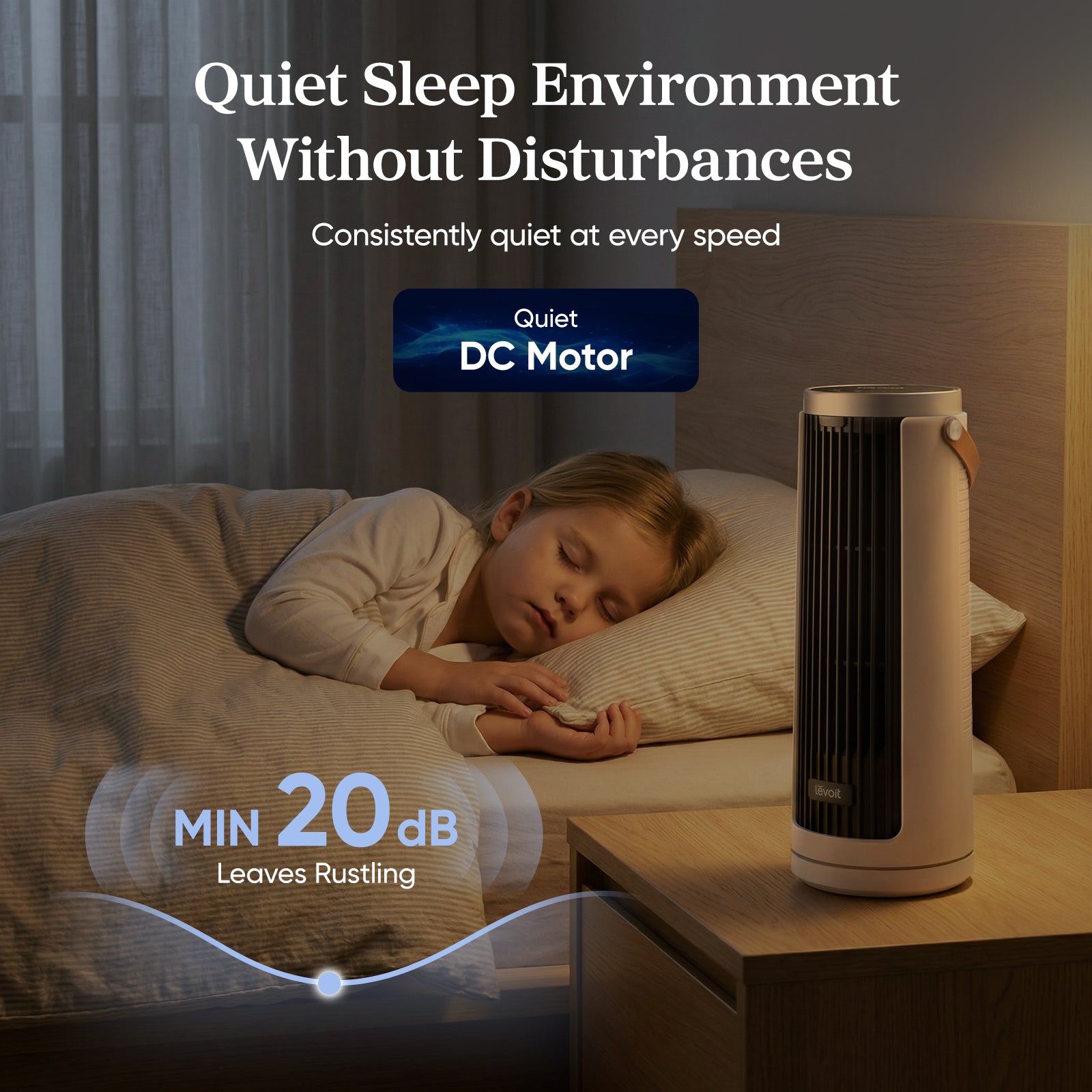 Levoit 13'' Portable Mini Tower Fan