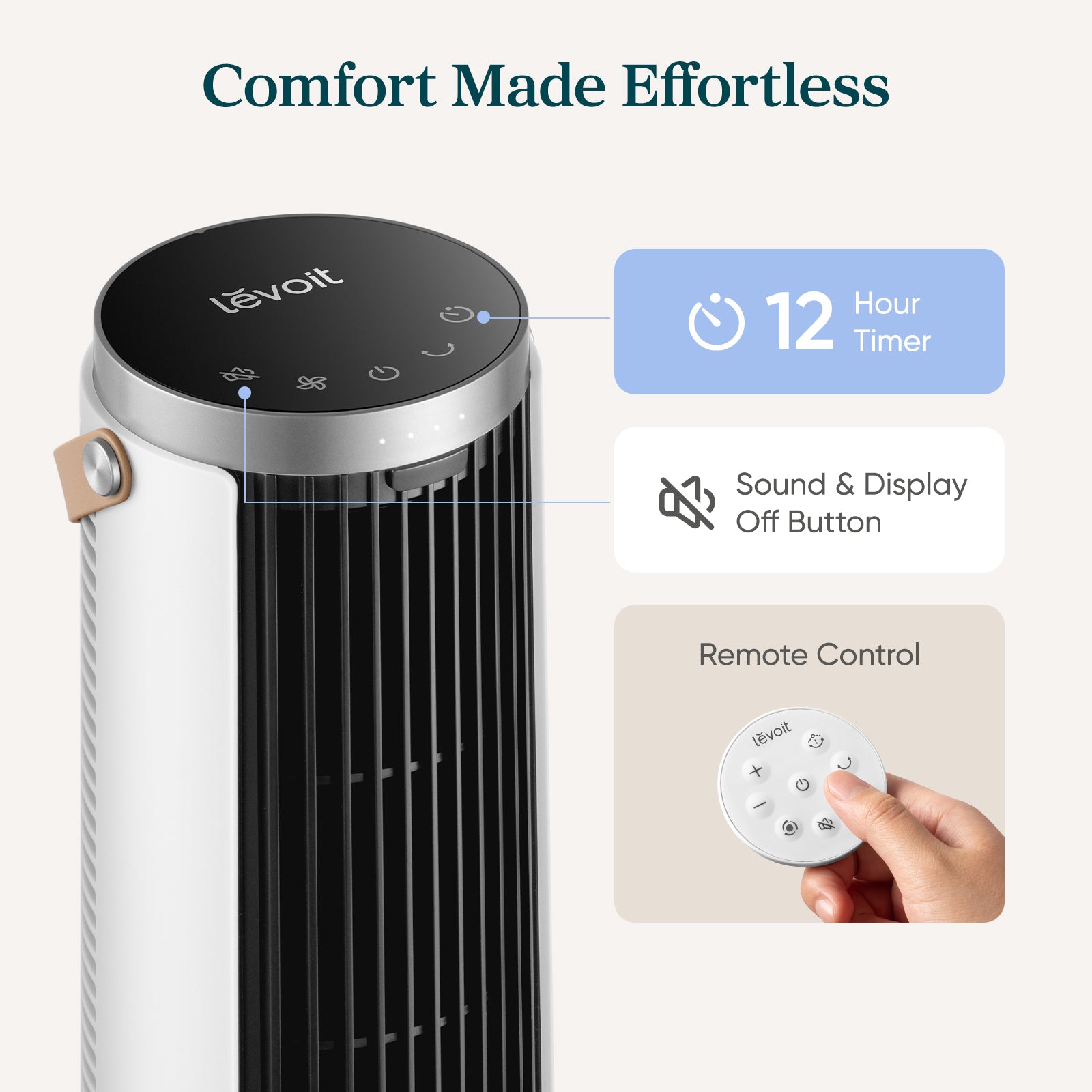 Levoit 13'' Portable Mini Tower Fan